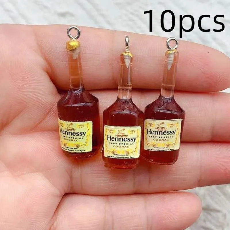 Resin Simulation Alcohol Bottle Charm — Swuffy