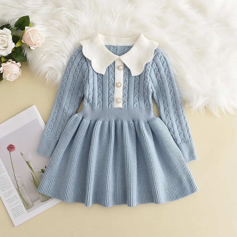 Winter Girls Knitting Wool Long — Swuffy