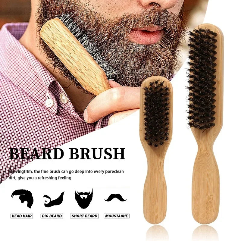 Wood Handle Boar Bristle Cleaning — Swuffy