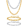 Paperclip Chain Layered Necklace — Swuffy