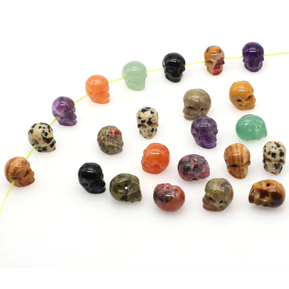 Natural Stones Carved Skull Pendant — Swuffy