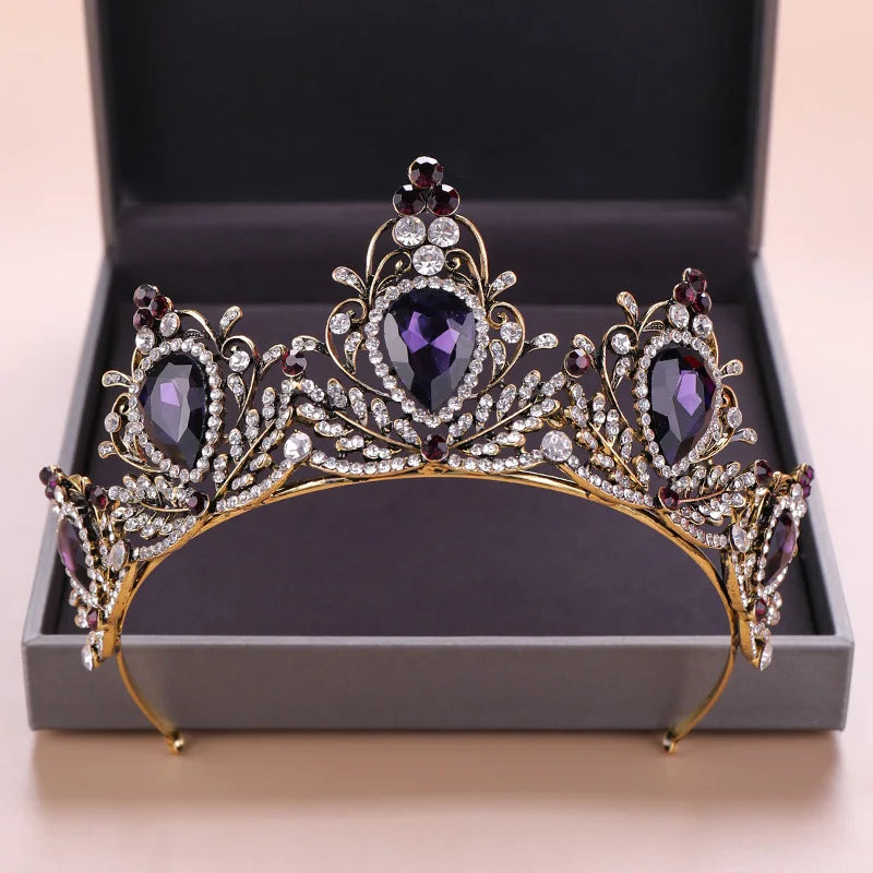Vintage Wedding Hair Accessories Purple — Swuffy
