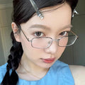 Vintage Glasses Metal Frame Half — Swuffy