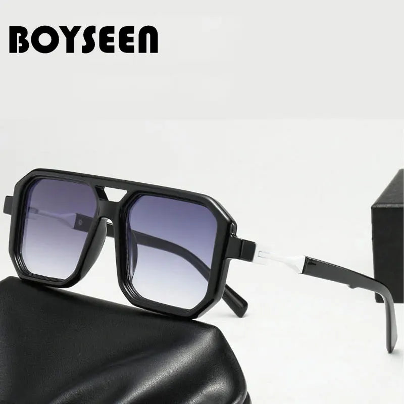 Boyseen Retro Square Frame Sunglasses — Swuffy