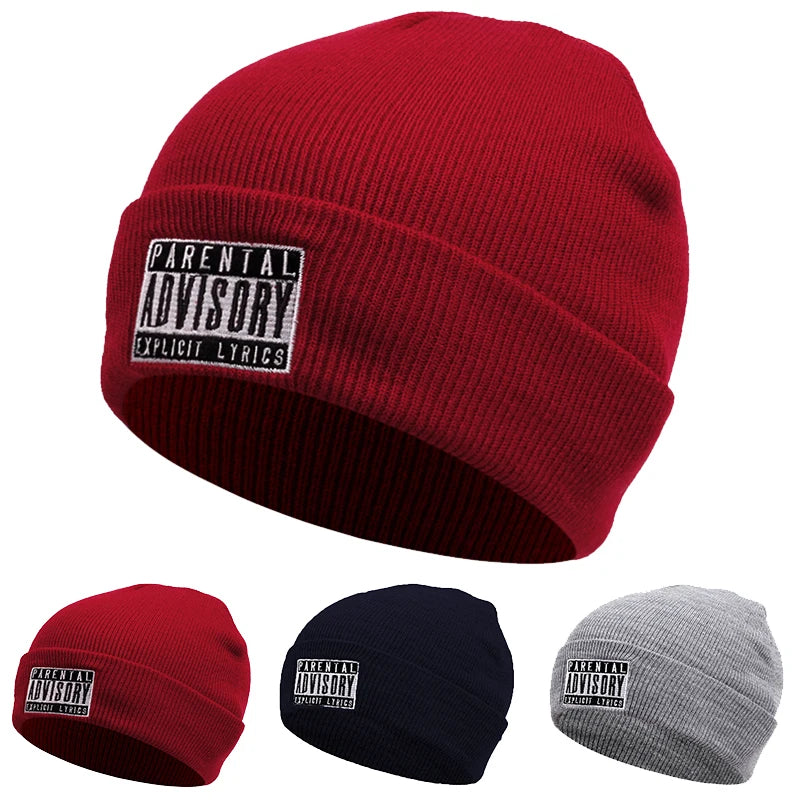Advisory Letter Embroideryknitted Hat Winter — Swuffy