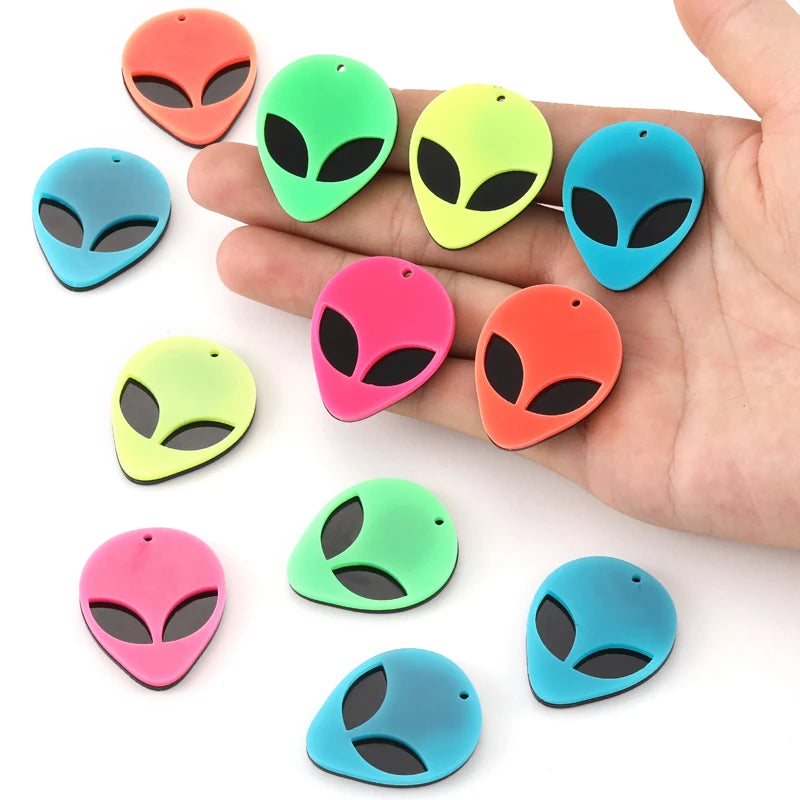 Alien Head Acrylic Charms — Swuffy