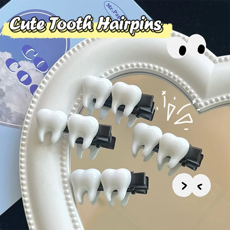 Simulation Teeth Metal Hair Clips — Swuffy