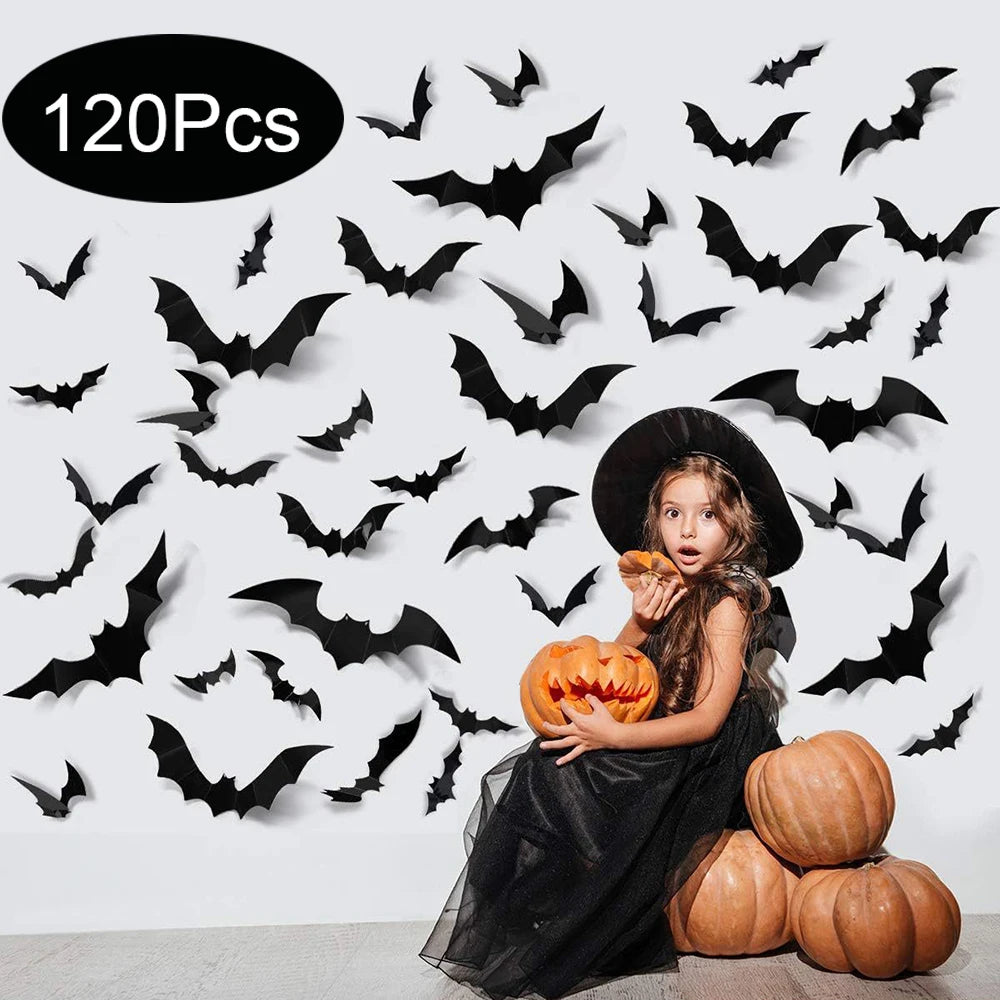 Nuvora Halloween Bats Decorations 3D Pvc Bat On — Nuvora