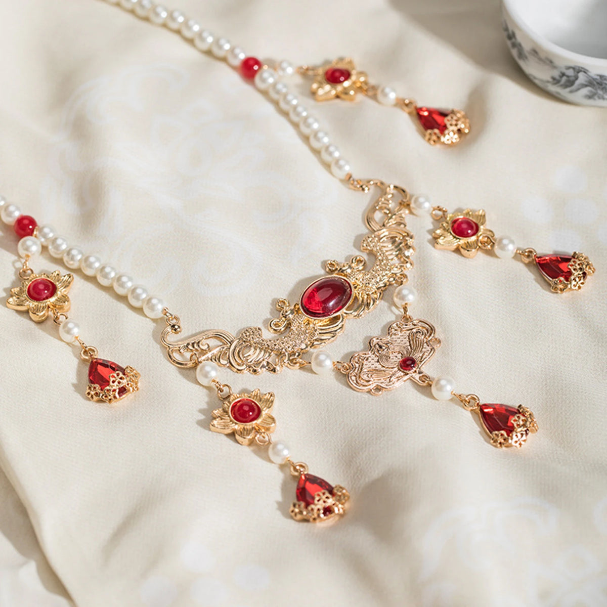 Ming Necklace Ancient Jade Fringe — Swuffy