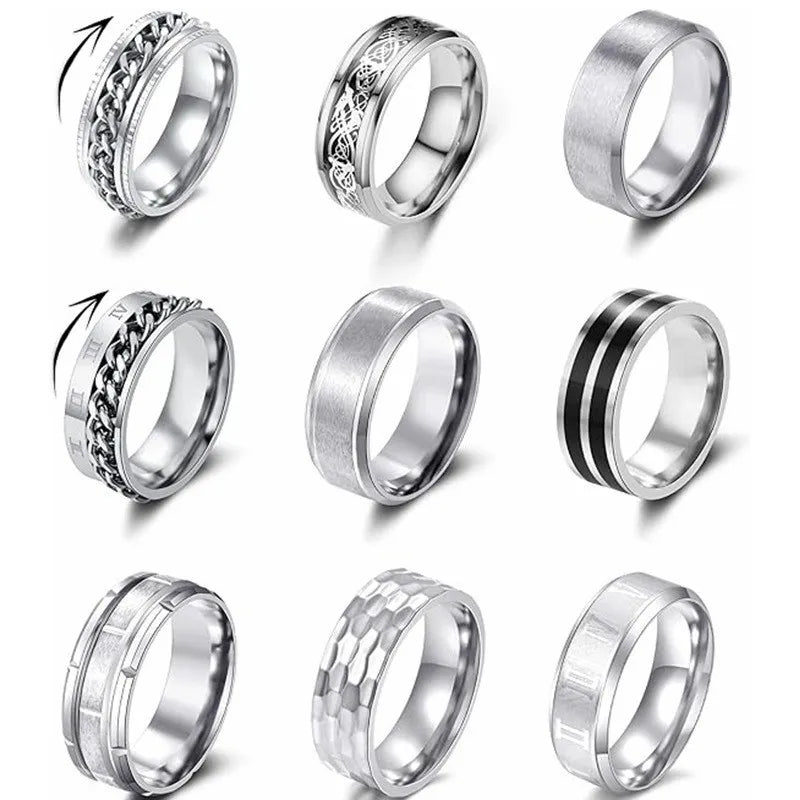 Stainless Steel Ring Relieve Stress — Swuffy