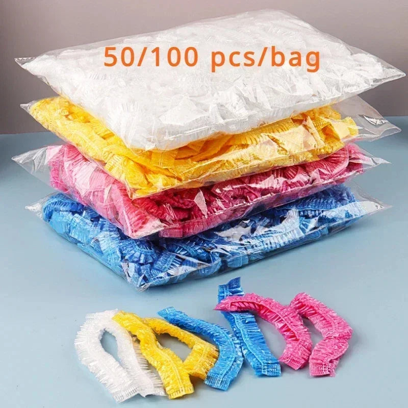 Disposable Shower Cap Elastic Plastic — Swuffy