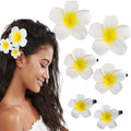 Plumeria Flower Hair Clips Girls — Swuffy
