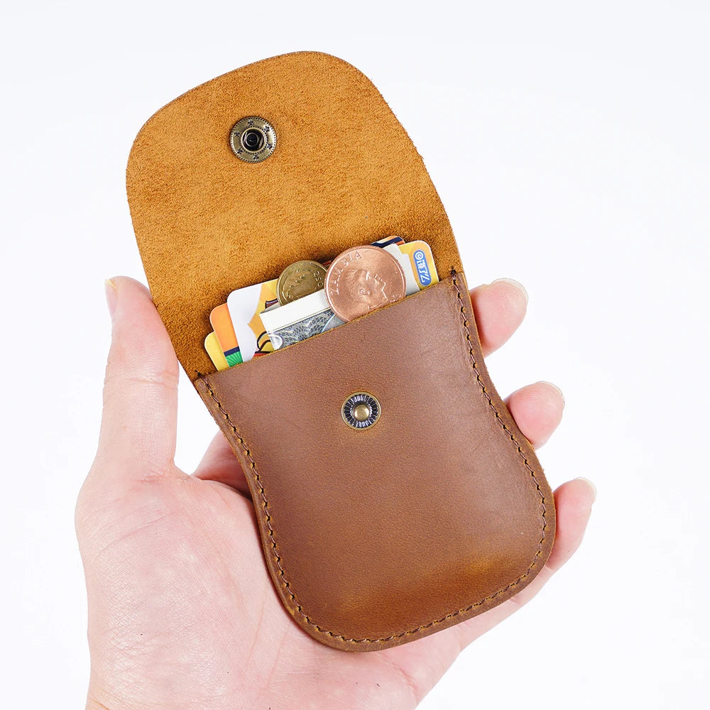 Retro Leather Travel Wallet Snap — Swuffy