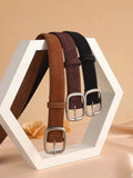 Skinny Belts Vintage Suede Cowhide — Swuffy