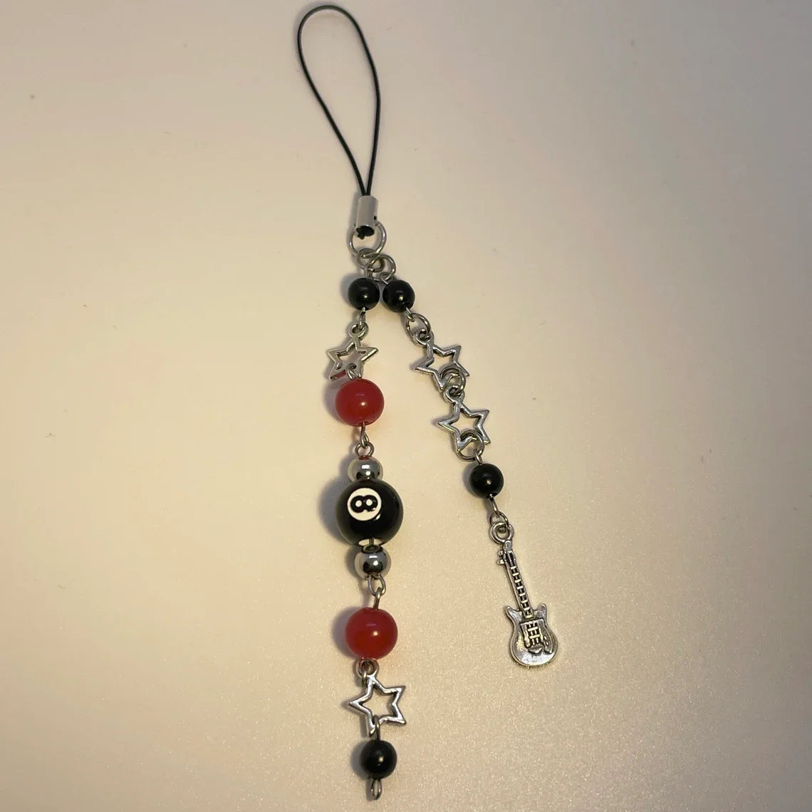 Guitar Phone Charm Silvery Black — Swuffy