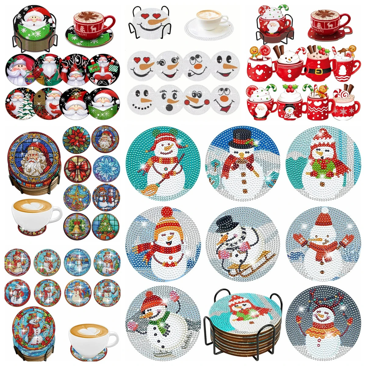 Diamond Art Christmas Coasters Holder — Swuffy