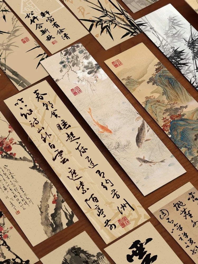 Chinese Calligraphy Painting Bookmarks Classical — Swuffy