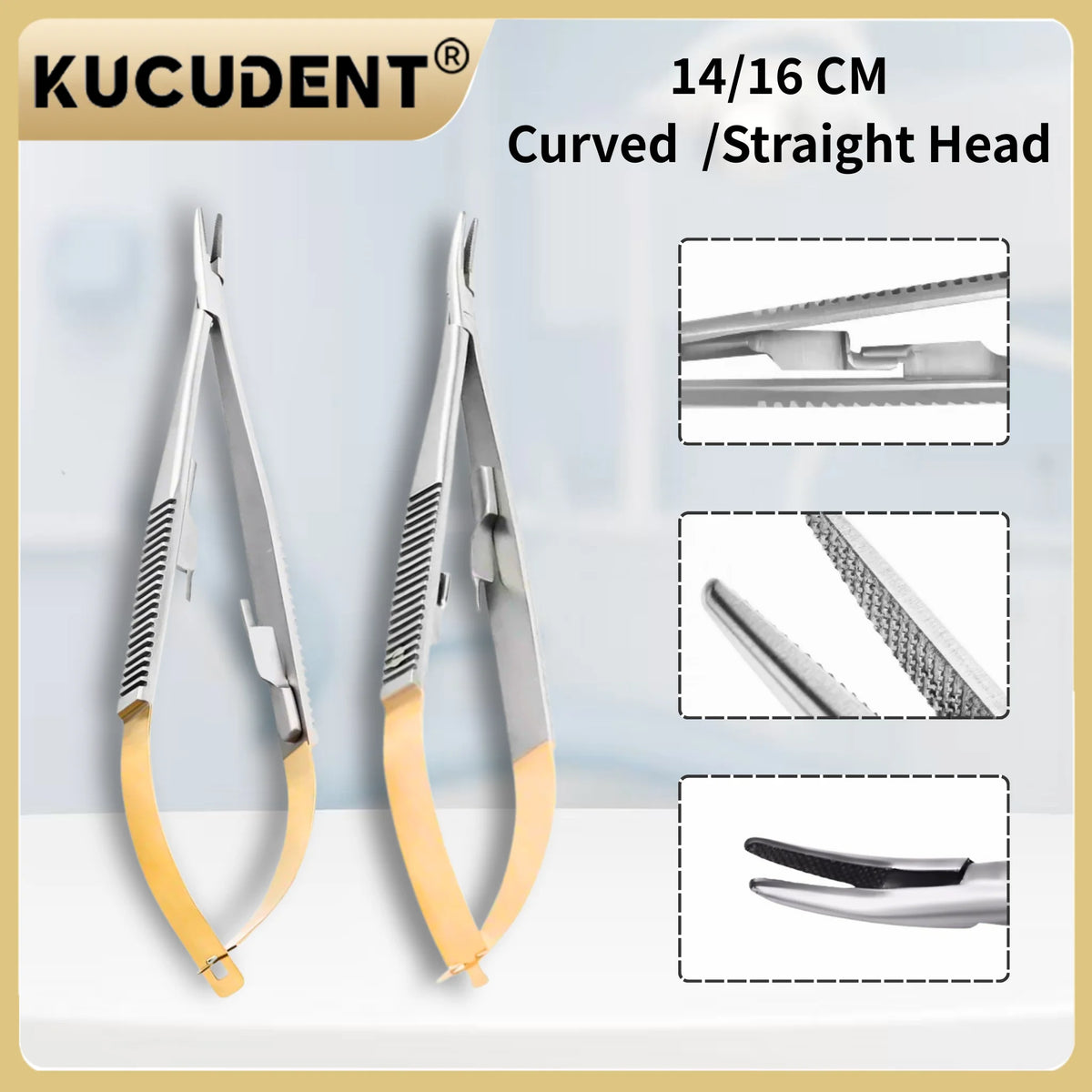 Dental Castroviejo Needle Holder Straight — Swuffy
