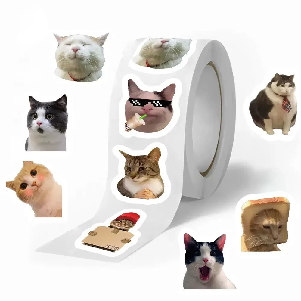 Cat Graffiti Stickers Notebooks Water — Swuffy