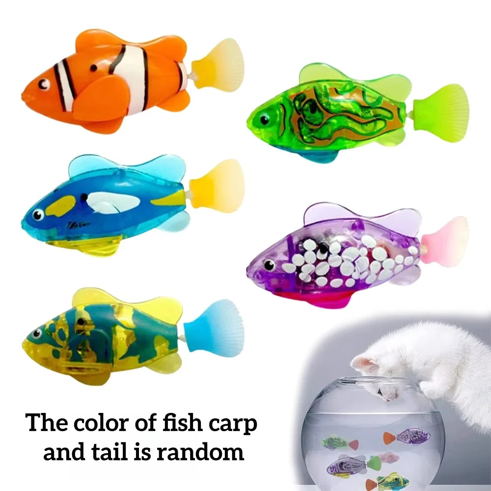 Nuvora Cat Toy Led Inductive Interactive Swimming Robot — Nuvora