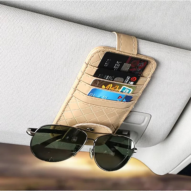 Leather Car Sun Visor Organizer — Swuffy