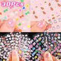 Kawaii Glitter Nail Stickers Rainbow — Swuffy