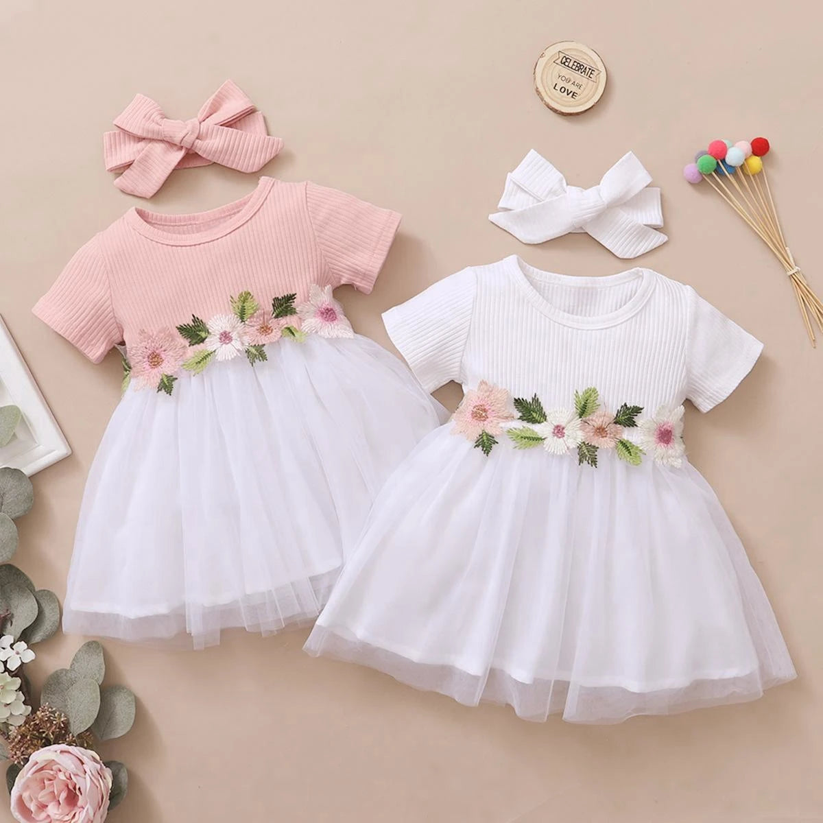 Newborn Baby Girl Princess Dress — Swuffy