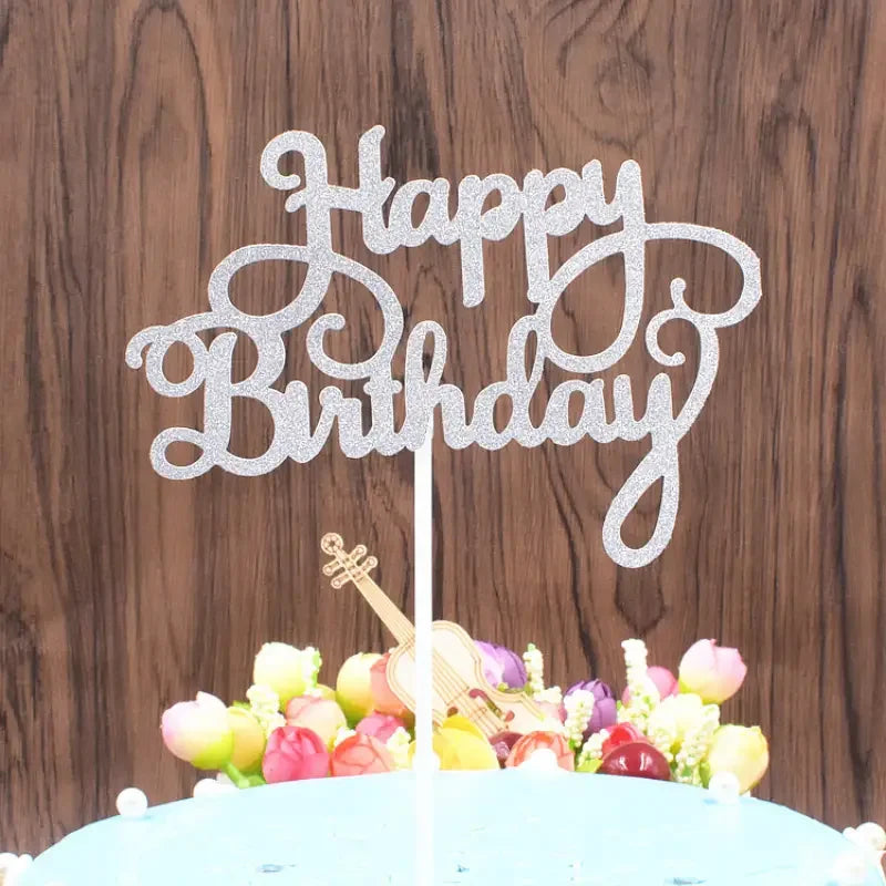 Multicolor Cake Card Happy Birthday — Swuffy
