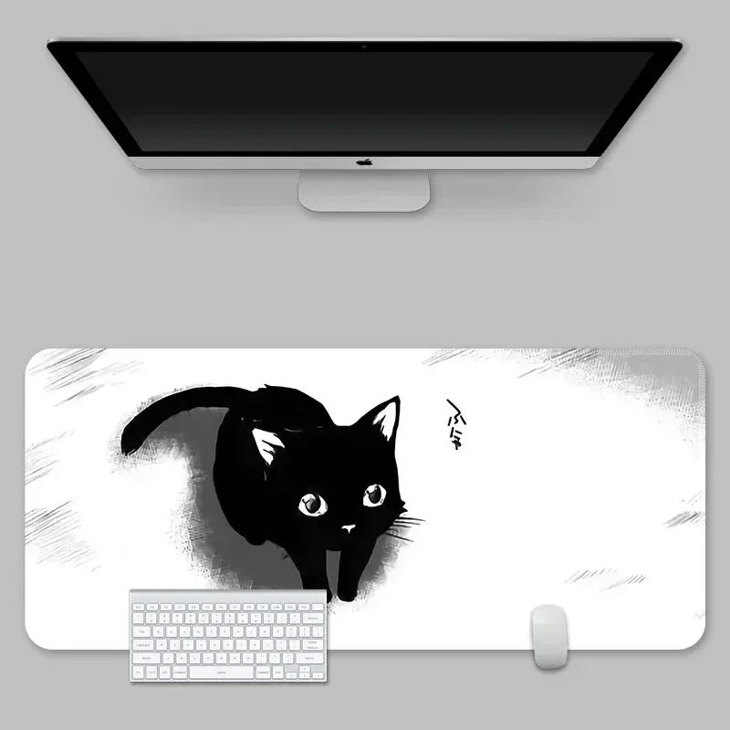 Large Cat Desk Mouse Pad — Swuffy