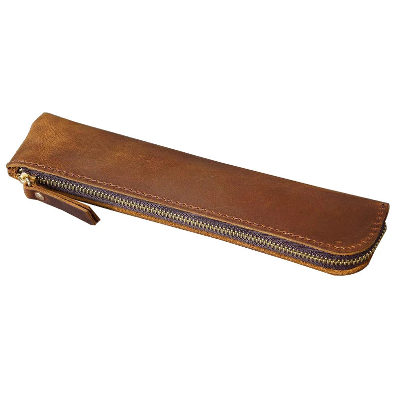 Retro Leather Pencil Case — Swuffy