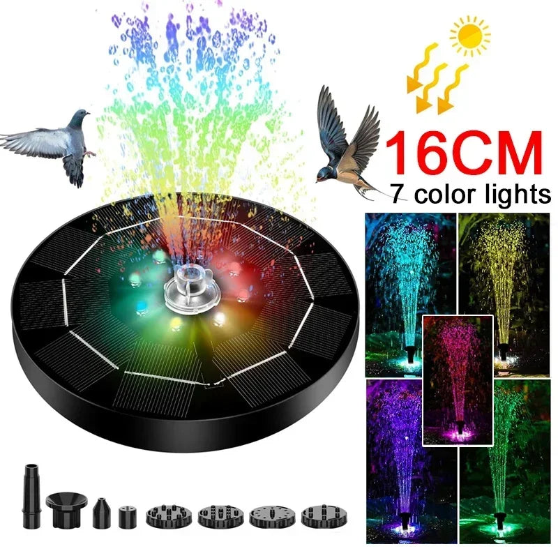 Solar Rotating Fountain Light Solar — Swuffy