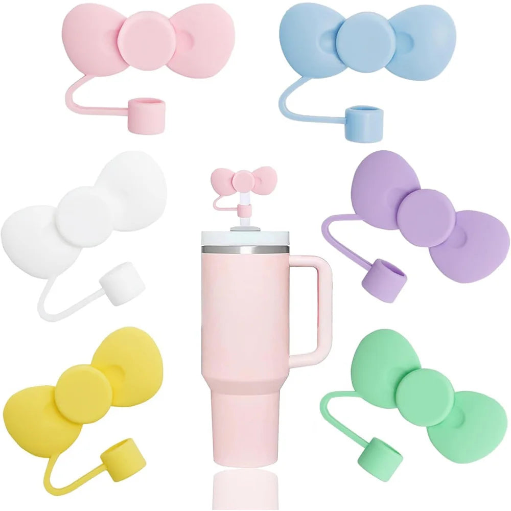 Lovely Bow Straw Covers Cap — Swuffy