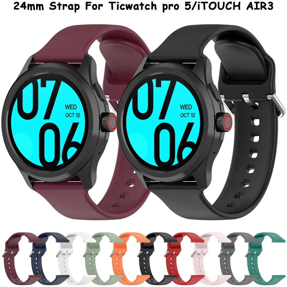 Silicone Sport Watchband Ticwatch Pro — Swuffy