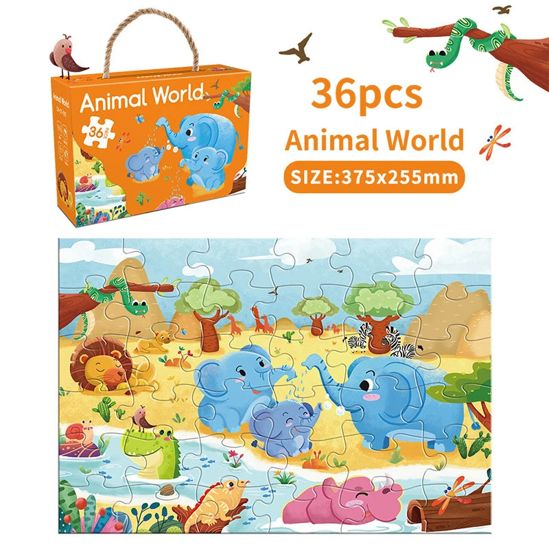 Carrying Jigsaw Puzzle Children Paper — Swuffy