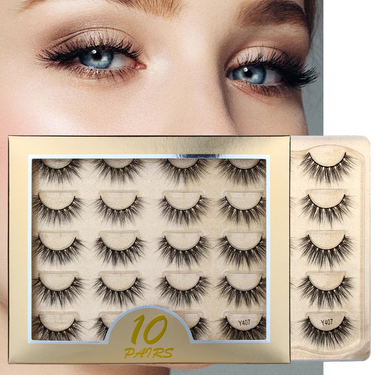 Thick Wispy False Eyelashes Dramatic — Swuffy