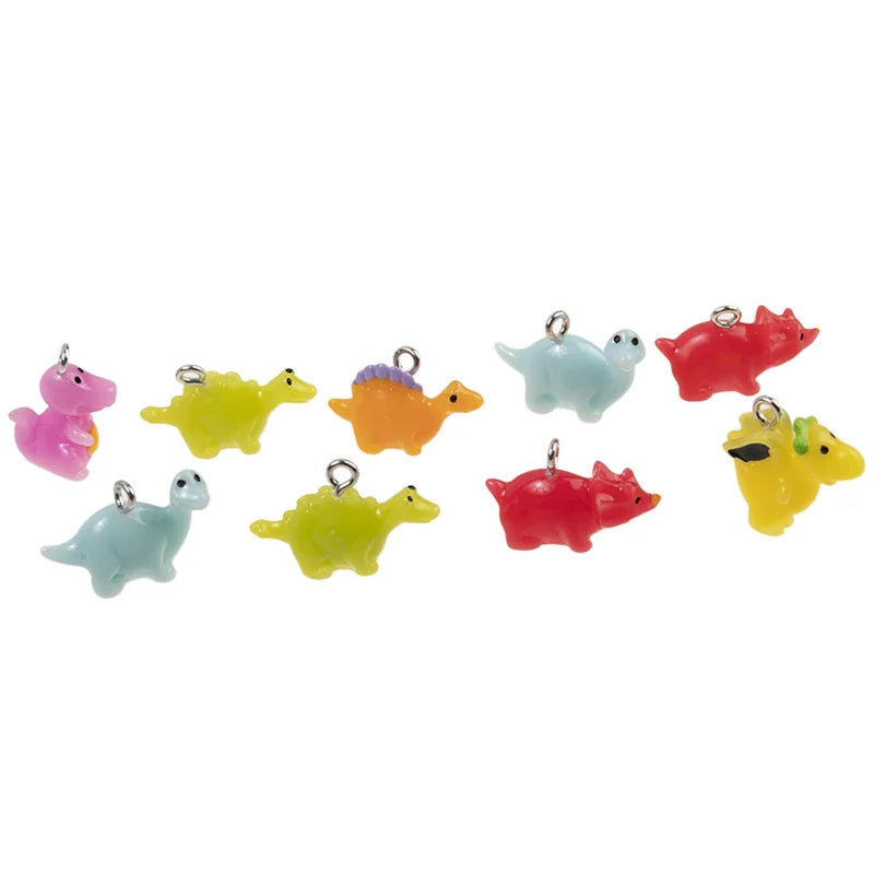 Small Triceratops Dinosaur Resin Charms — Swuffy