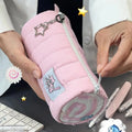 Pink Towel Roll Pencil Case — Swuffy