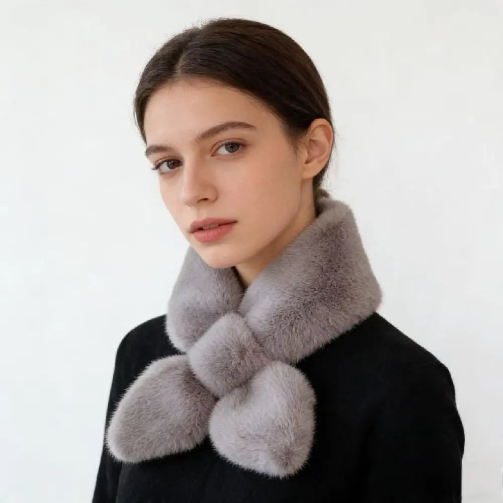 Fake Rabbit Fur Collar Scarf — Swuffy