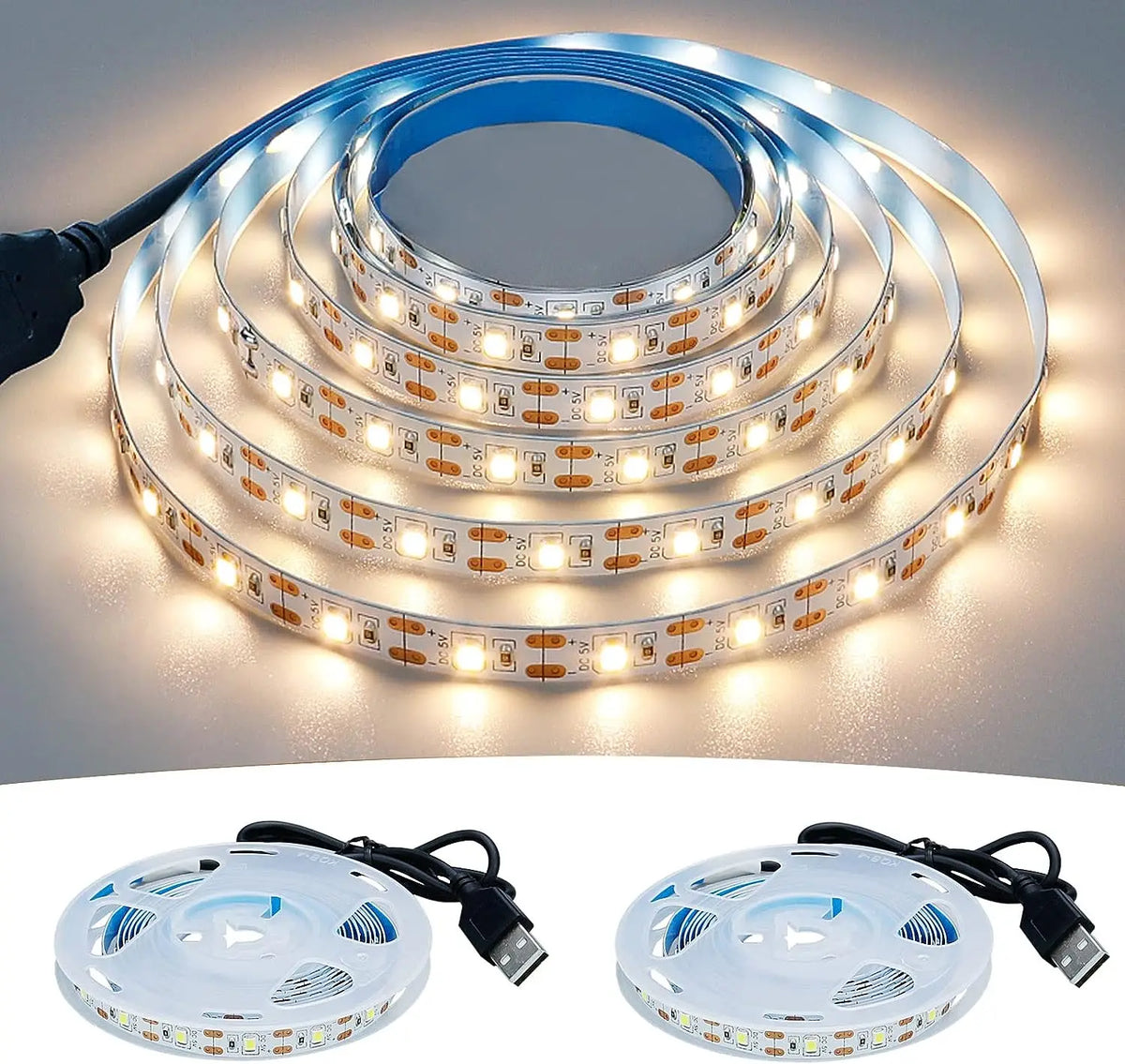 Dc USB LED Strips White — Swuffy