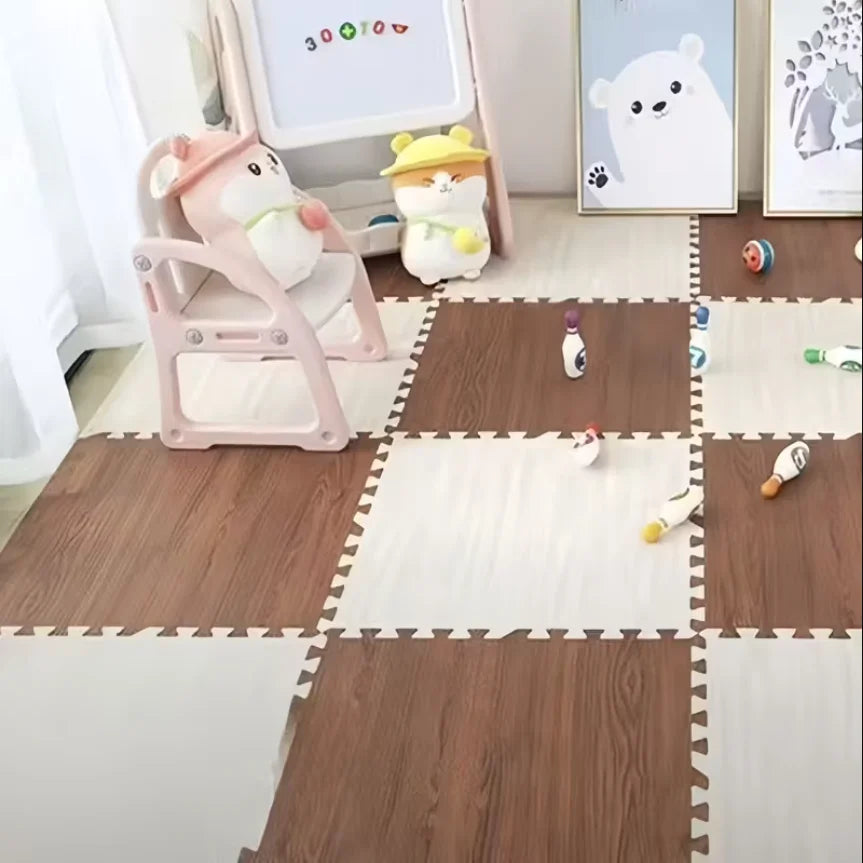 Wood Grain Puzzle Floor Mat — Swuffy