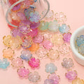 Cherry Blossoms Acrylic Beads Golden — Swuffy