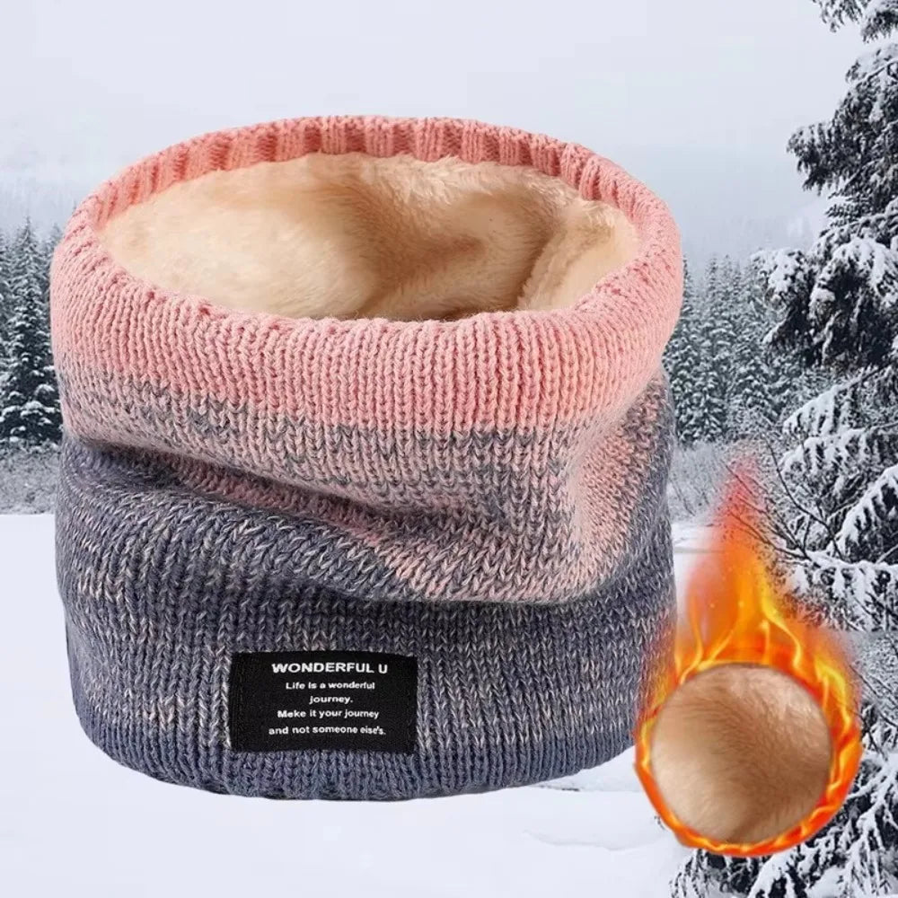 Fleece Lined Knitted Scarf Warmer — Swuffy