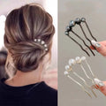 Korean Shaped Pearl Hairpins Hair — Swuffy
