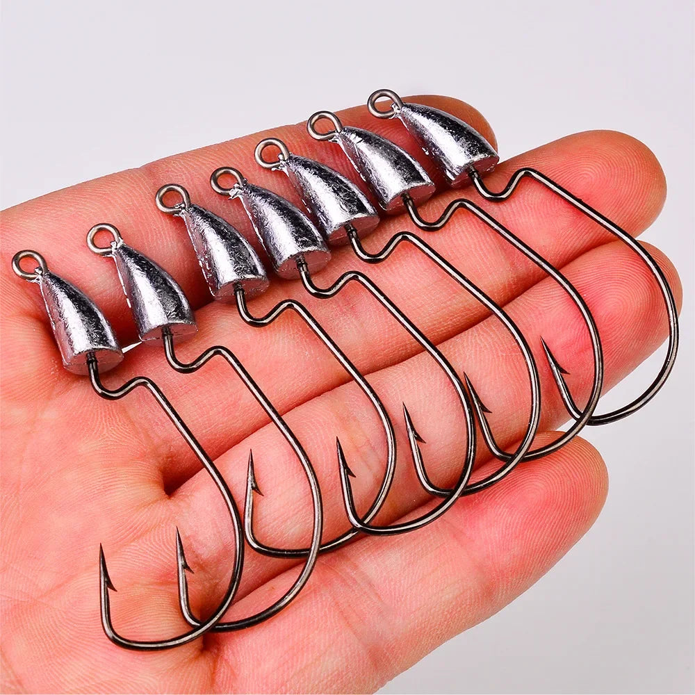 Nuvora Metal Jig Head Worm Hook 5G 5G — Nuvora