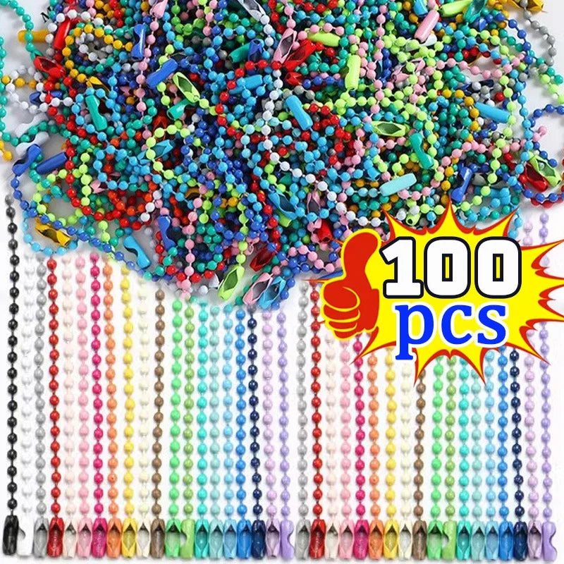 Ball Bead Chains Sliver Keyrings — Swuffy