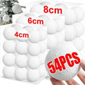 White Foam Christmas Balls Xmas — Swuffy
