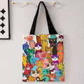 Kitten Pattern Printed Casual Handbag — Swuffy