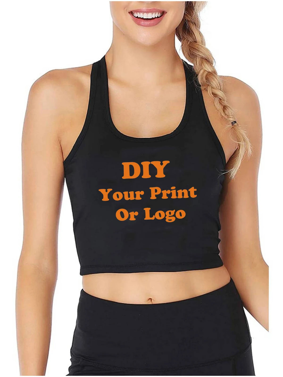 Cotton Fitted Crop Top — Swuffy