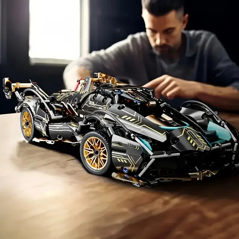 Building Block Racing Car Building — Swuffy