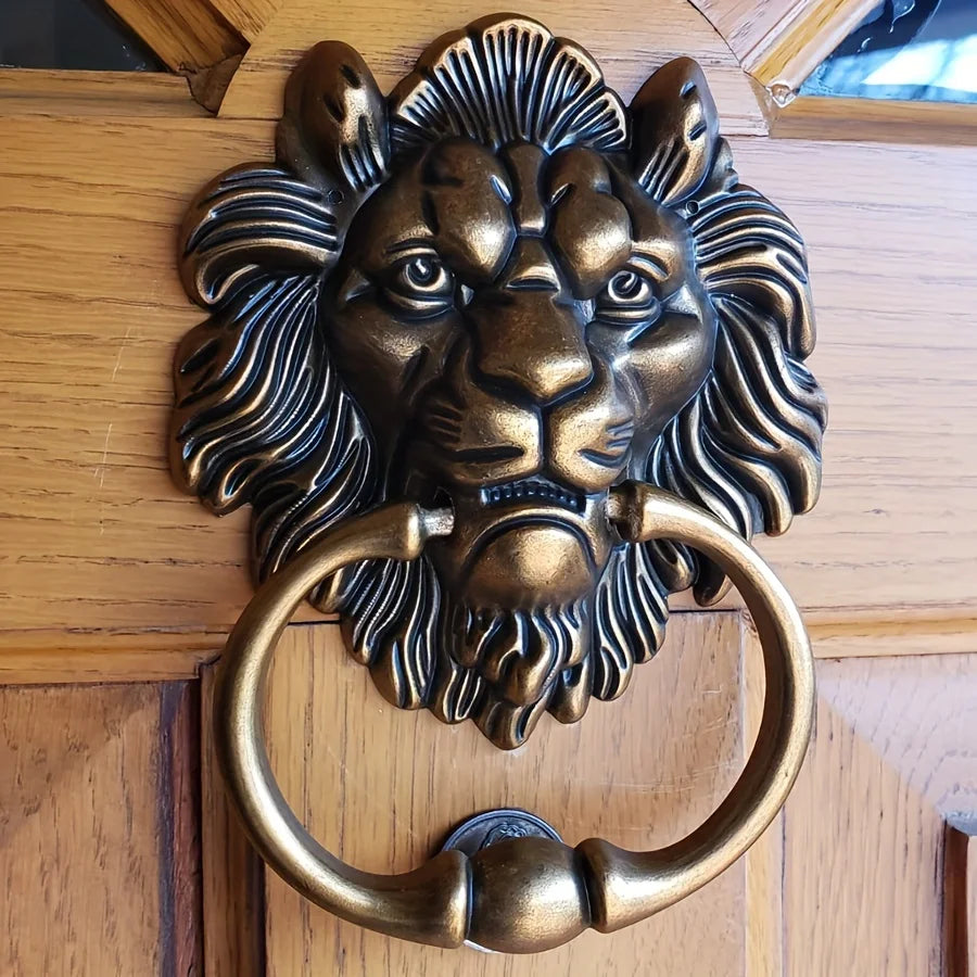 Antique Lion Head Door Knocker — Swuffy